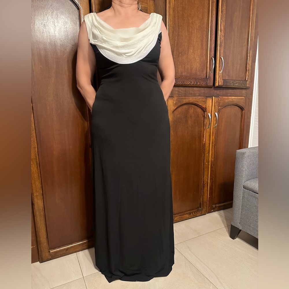 Calvin Klein - Black & White Long Dress